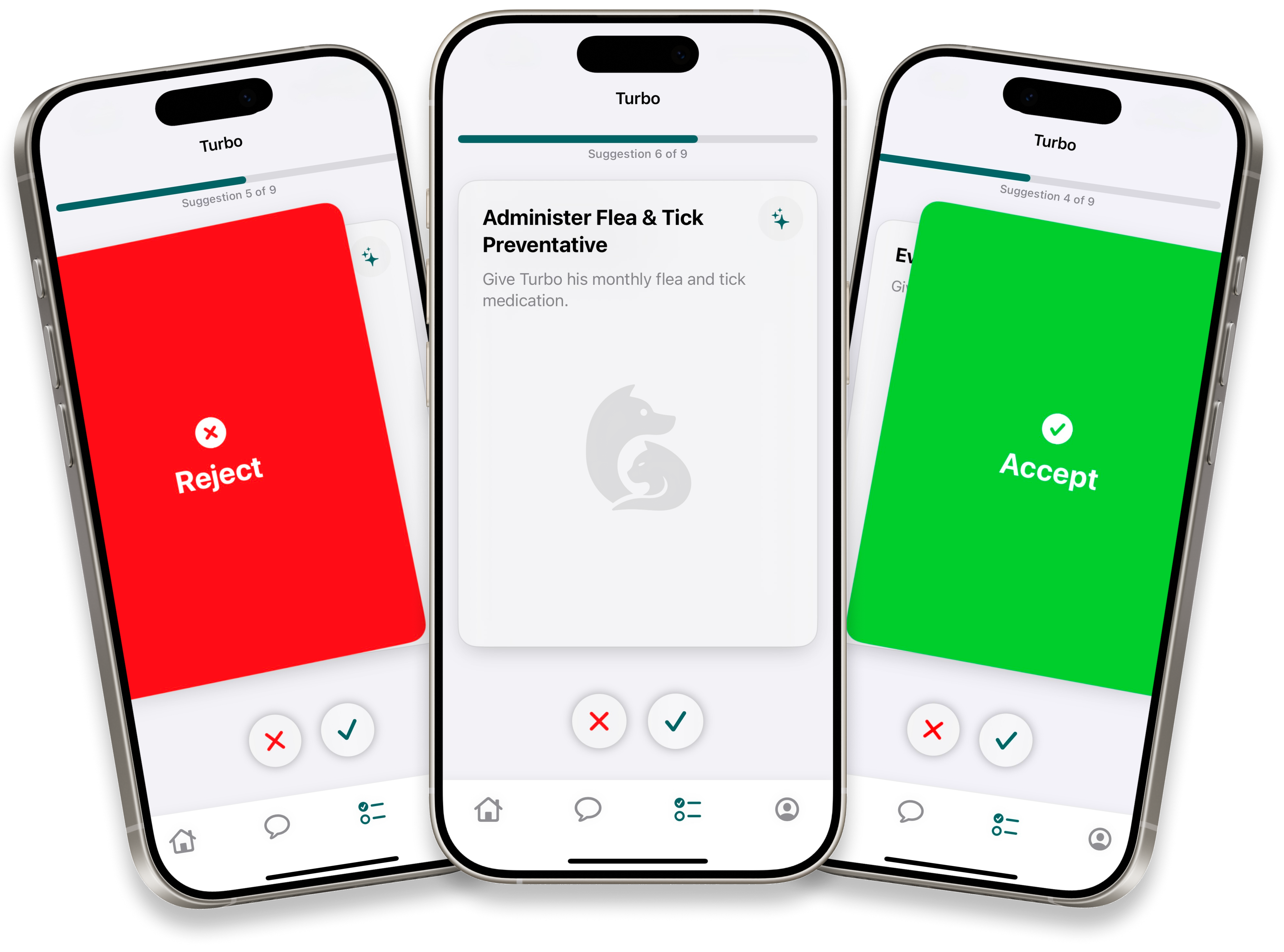 Swipeable to-do cards and reminder editing - PawPal